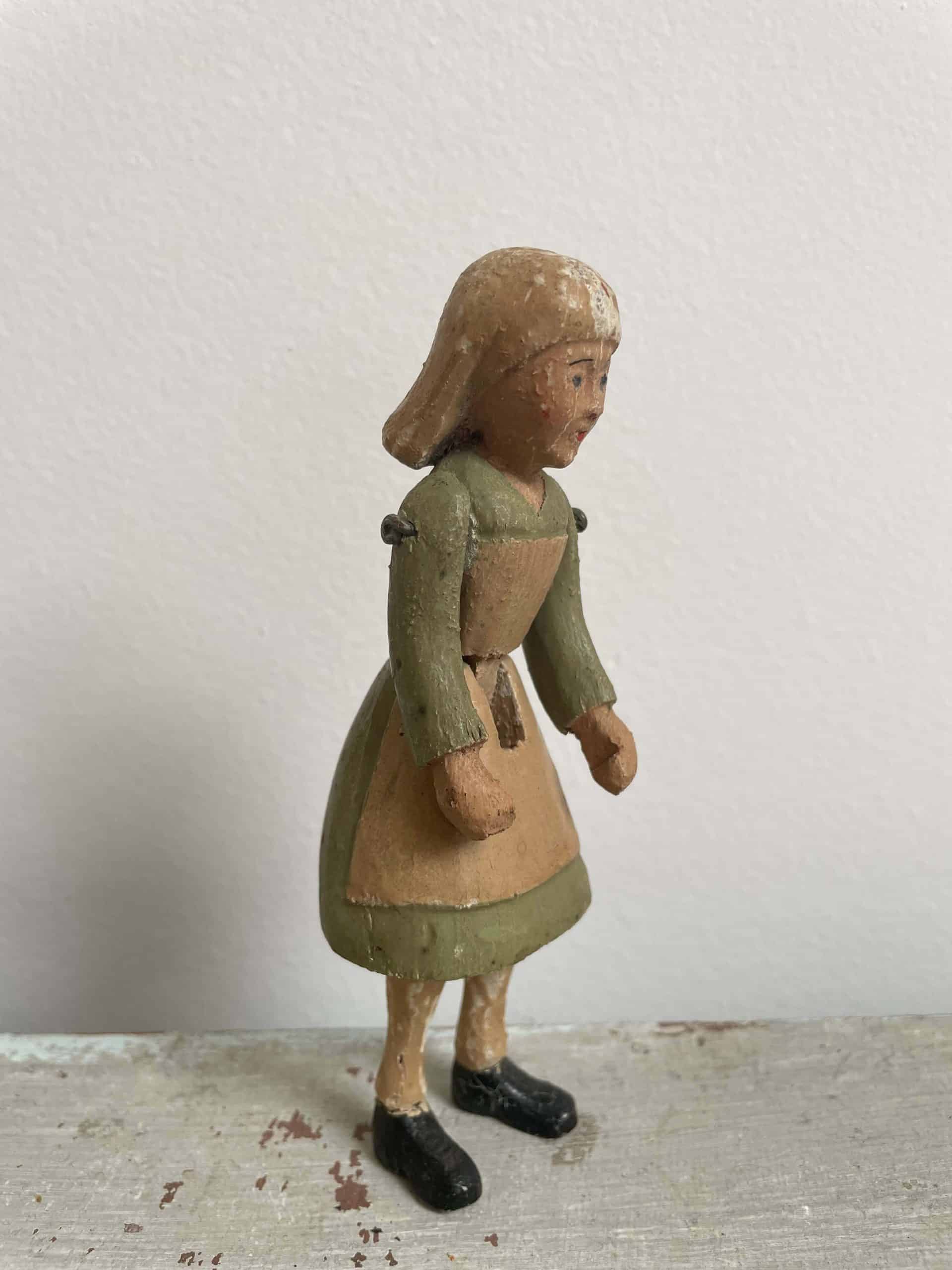 Figurine En Bois Vacillante - Homme Qui Bouge - Décoration De Bureau Ou Tableau De Voiture - Fait Main