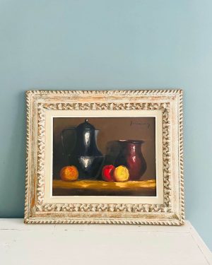 Nature morte, huile sur panneau