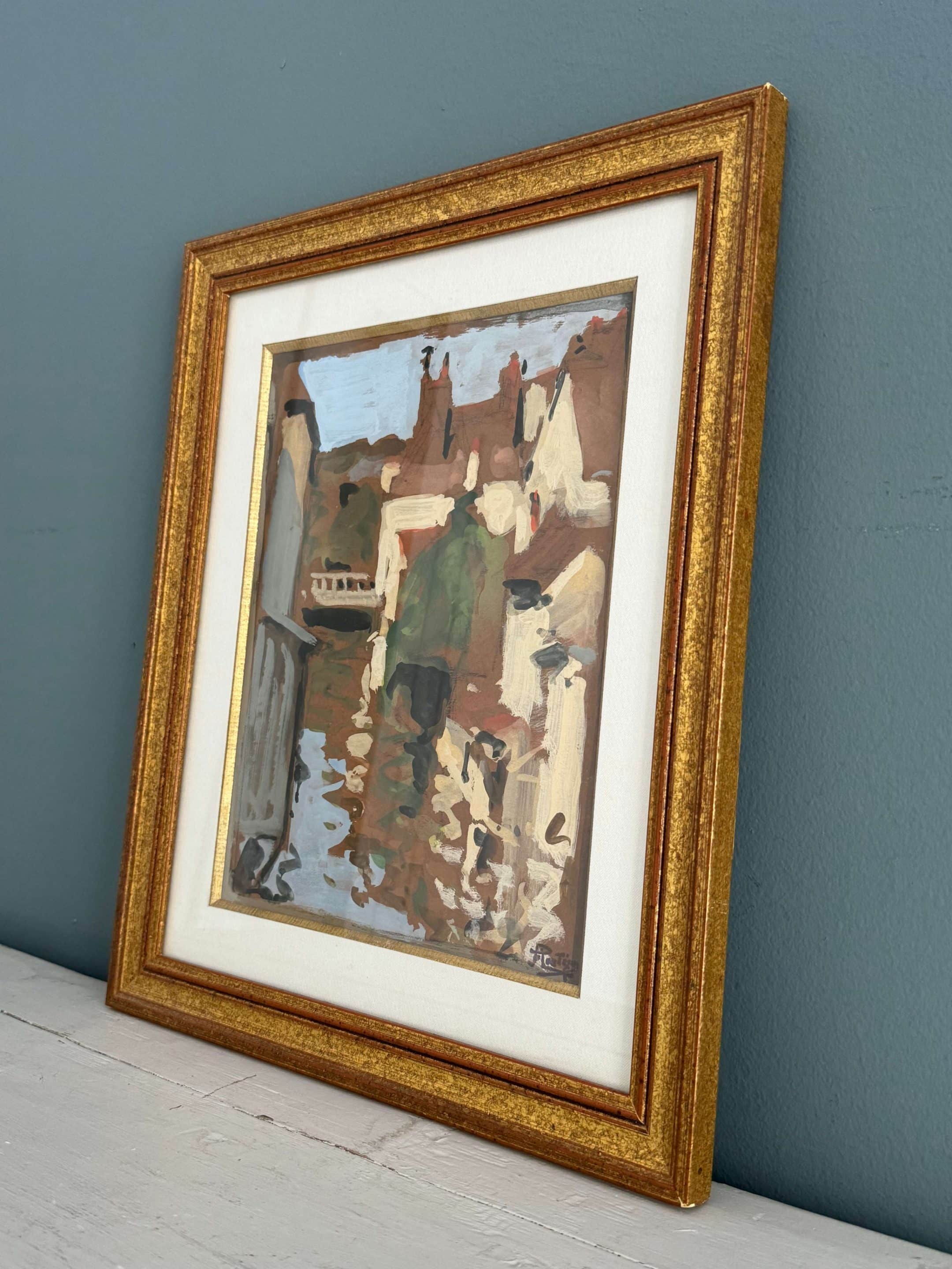 Pierre Eugène Montezin, peinture à la gouache