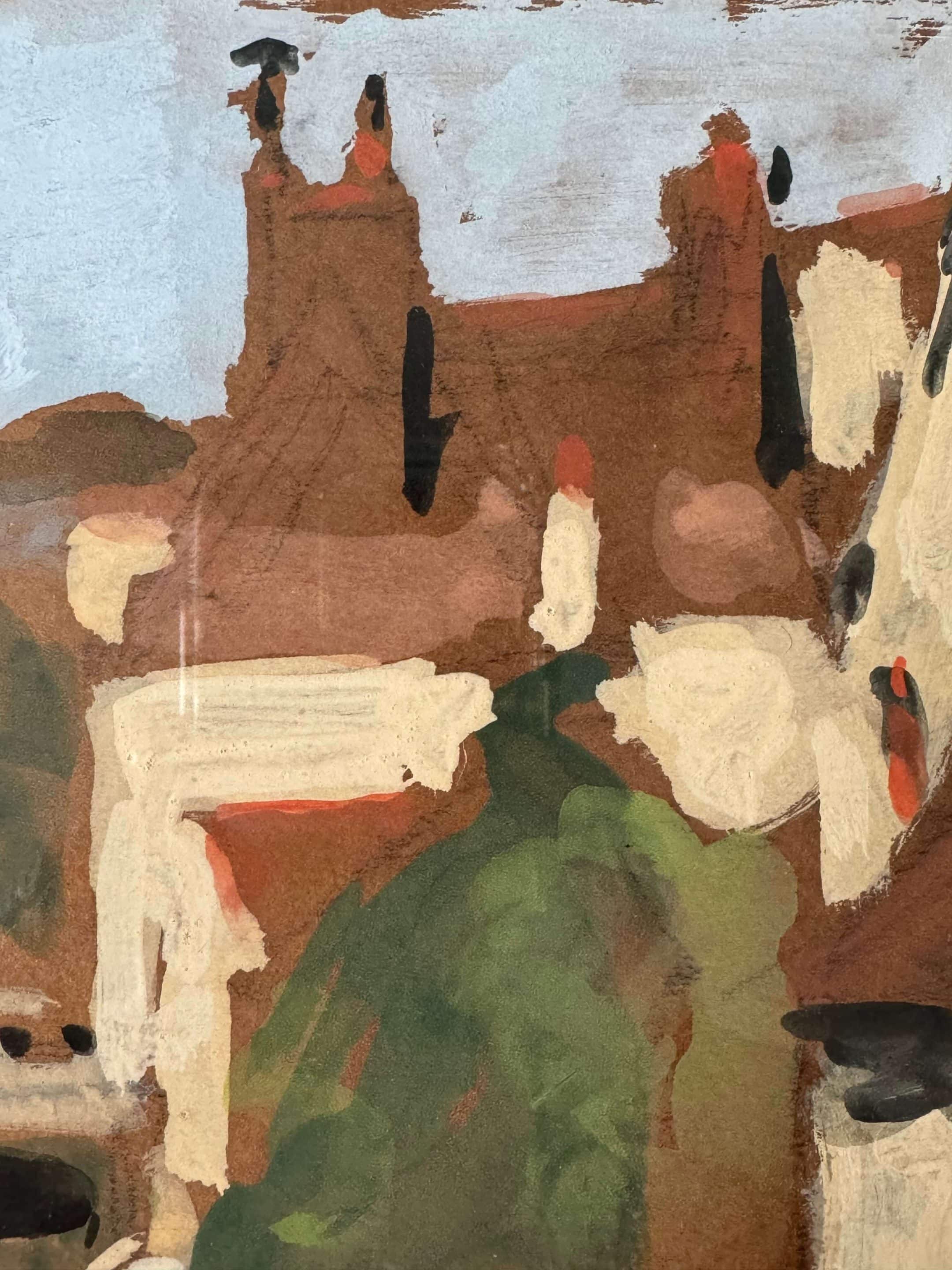 Pierre Eugène Montezin, peinture à la gouache