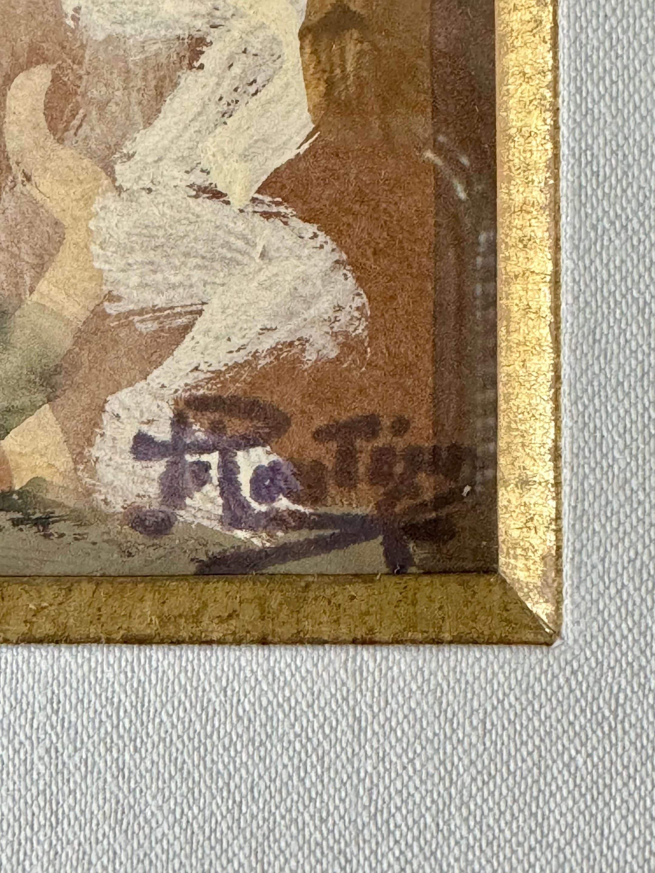 Pierre Eugène Montezin, peinture à la gouache