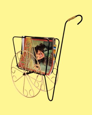 Chariot porte-revues vintage