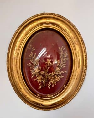 Cadre médaillon de mariée vitre bombée
