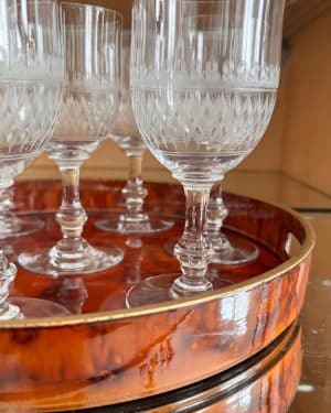 Plateau de service rond Otagiri vintage