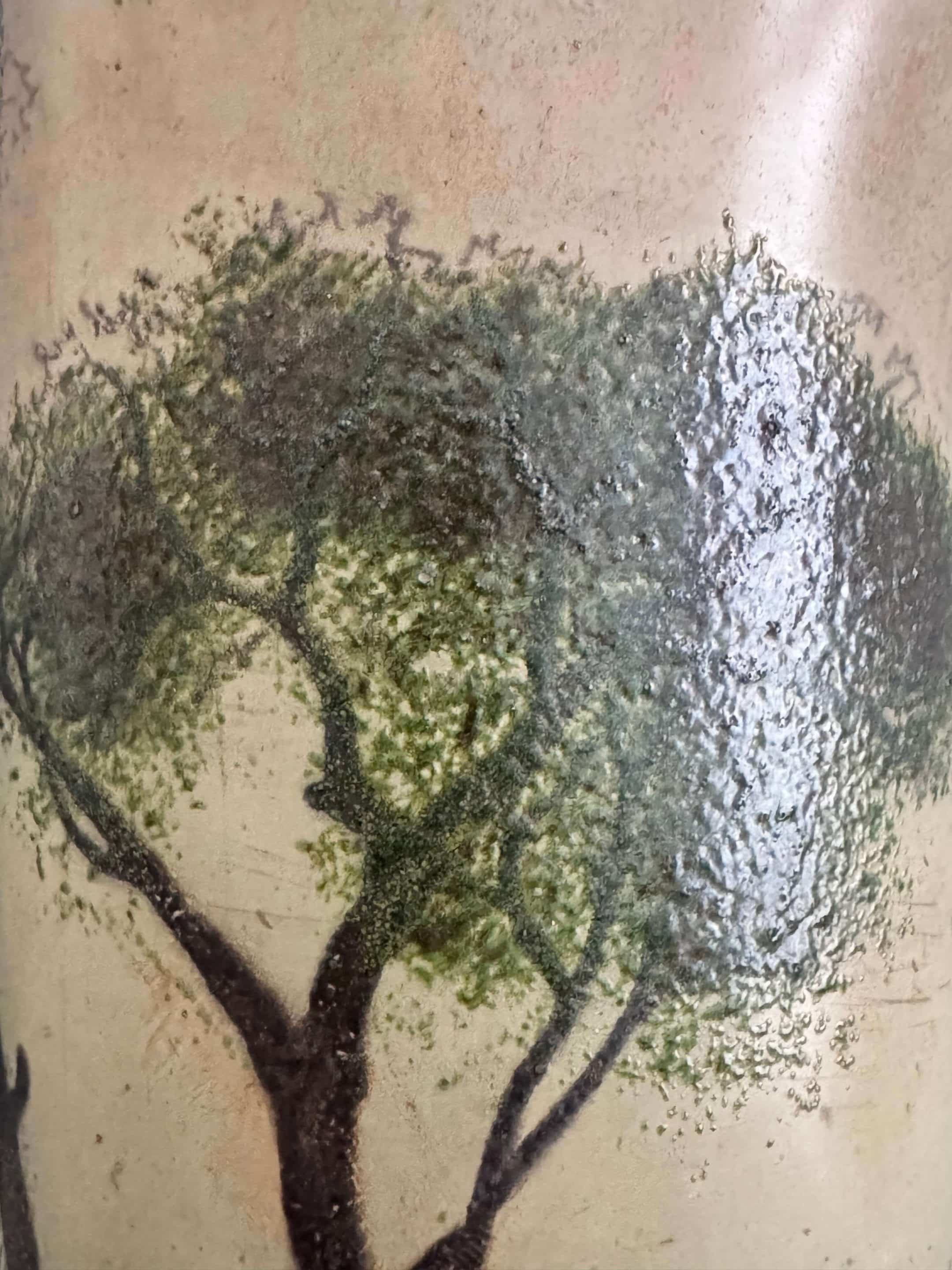 Deux vases émaillés Legras Art Nouveau