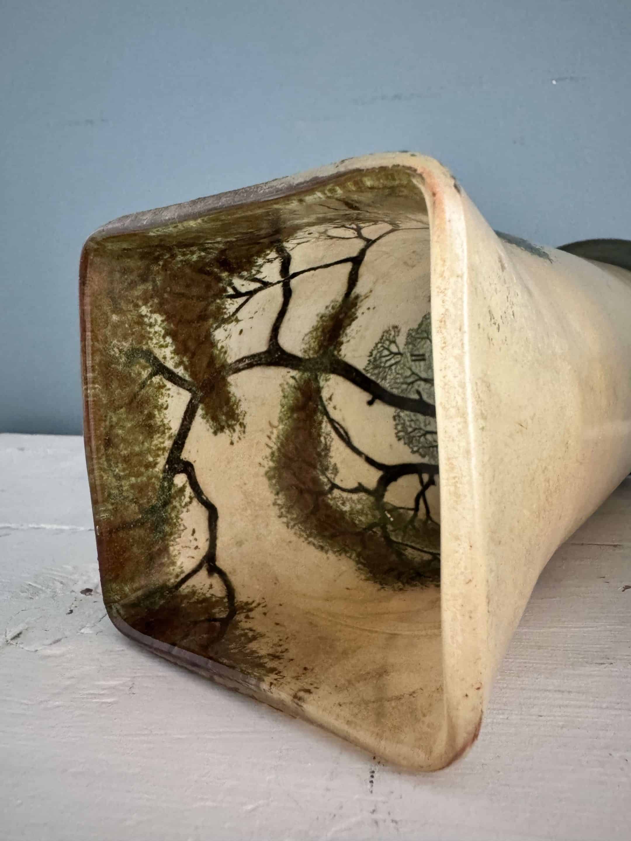 Deux vases émaillés Legras Art Nouveau