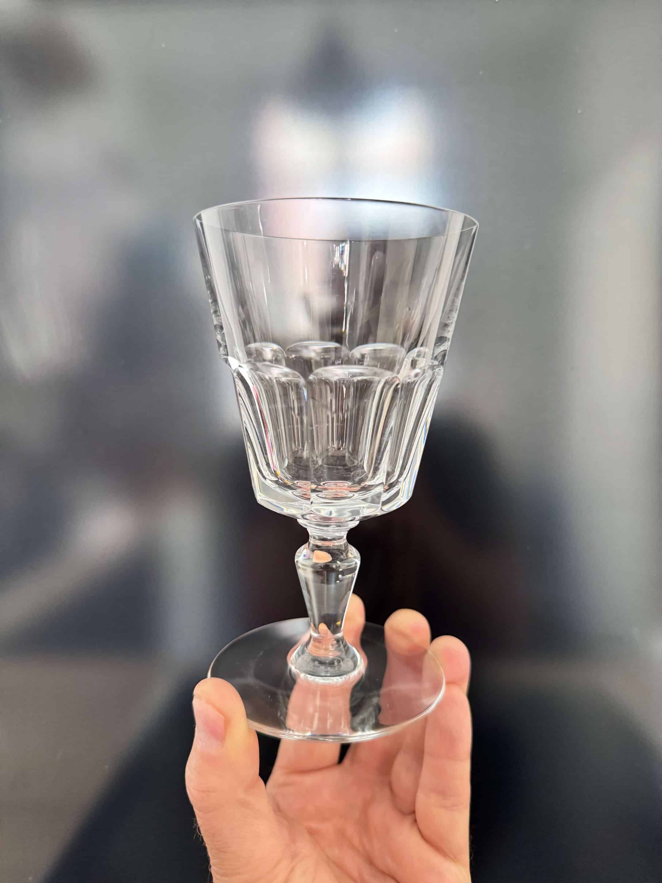 6 verres à eau en cristal Baccarat