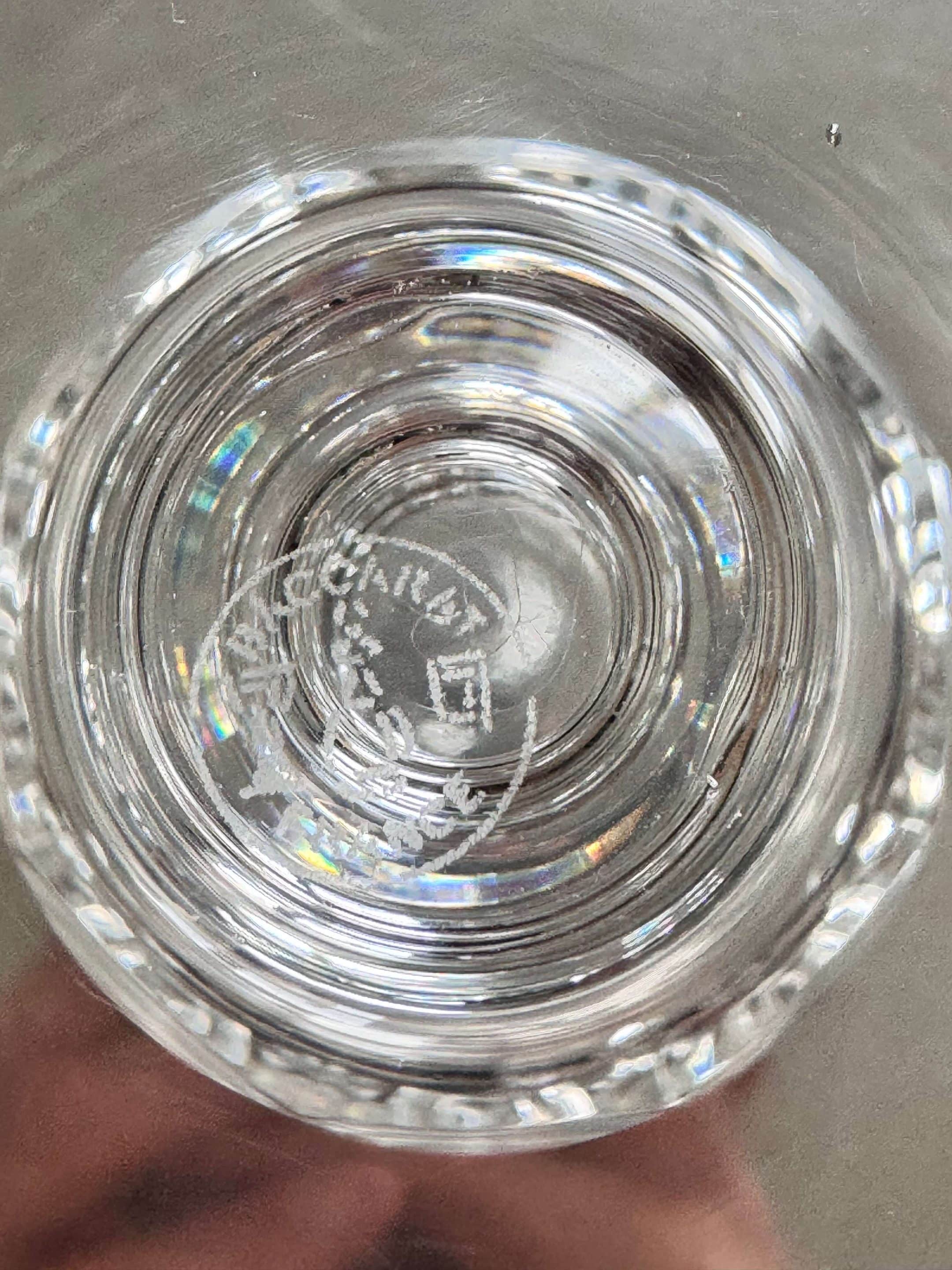 6 verres à eau en cristal Baccarat