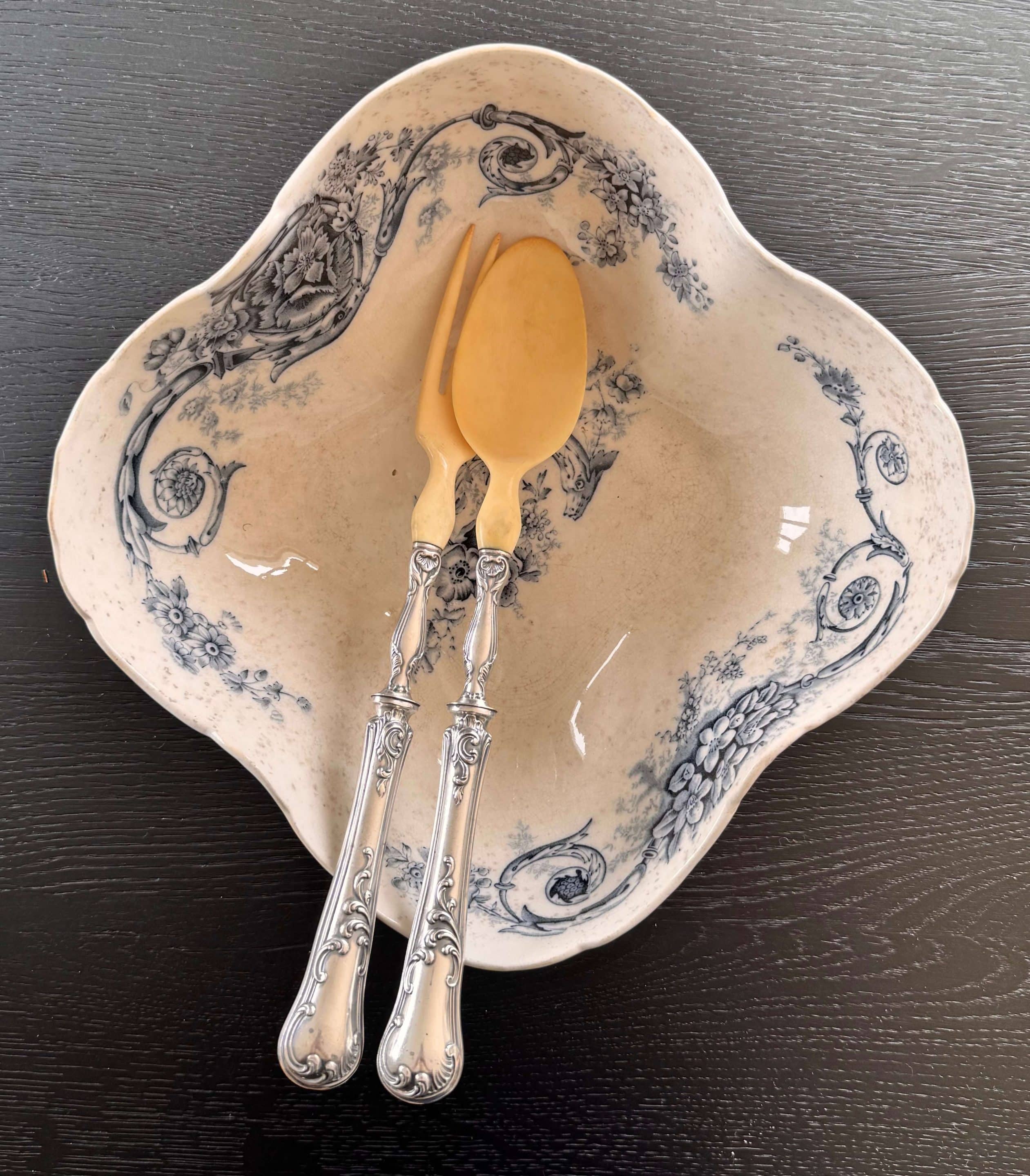 Couverts à salade 1900 dans leur écrin