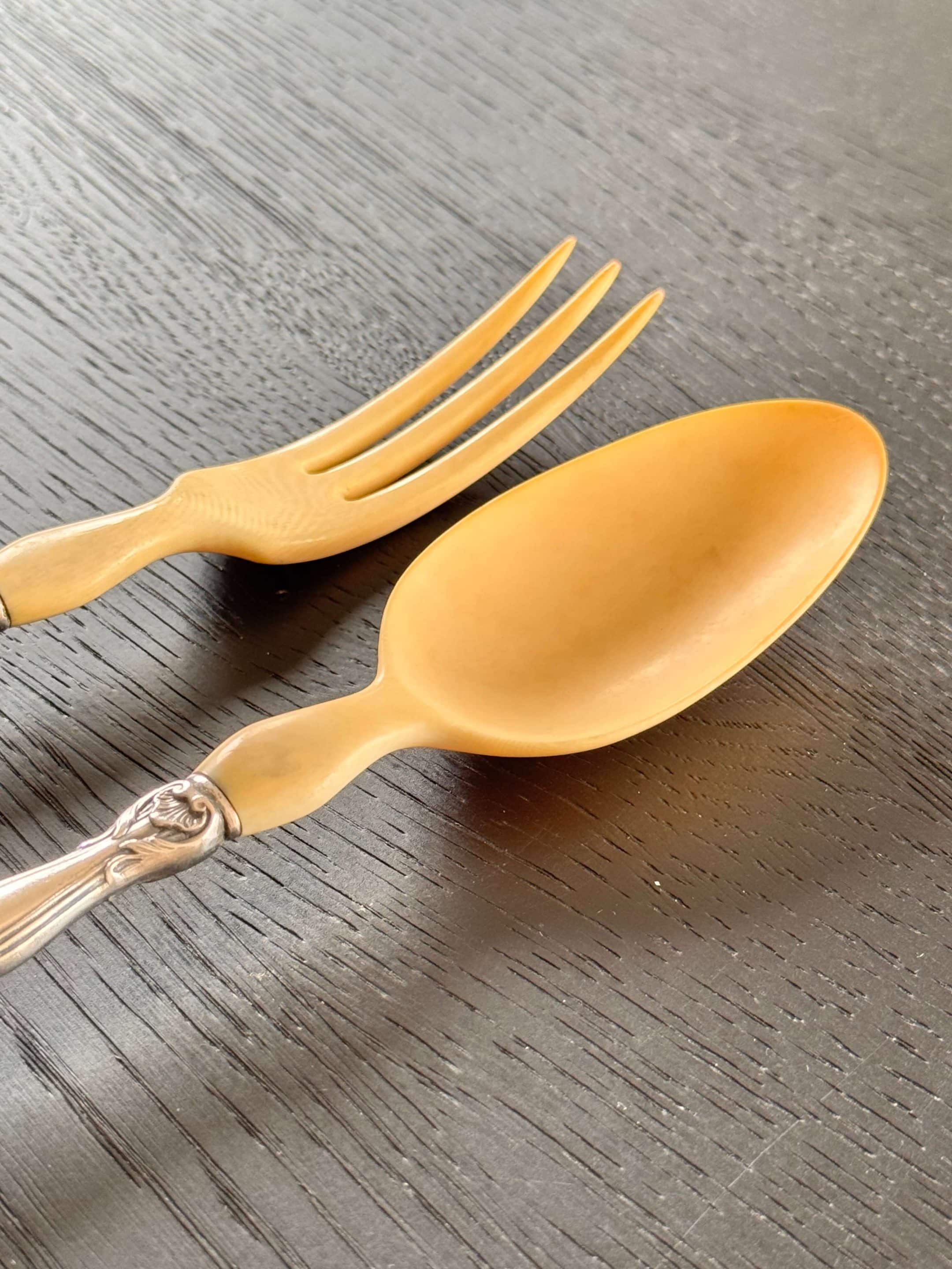 Couverts à salade 1900 dans leur écrin