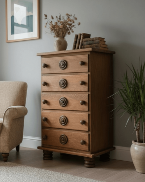 Commode haute Art Déco Charles Dudouyt