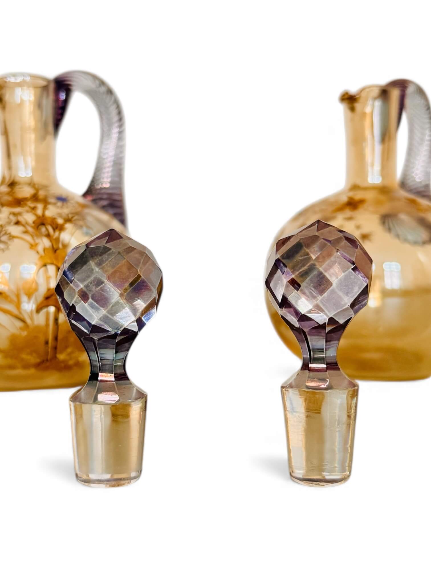 2 flacons Baccarat Art Nouveau