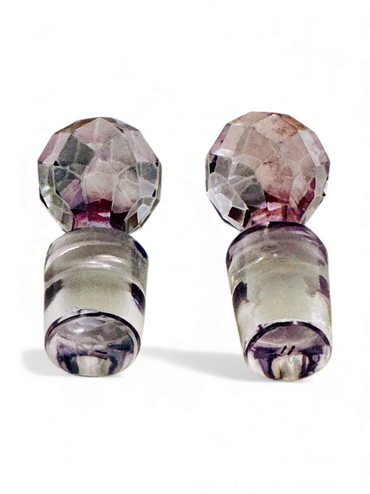 2 flacons Baccarat Art Nouveau