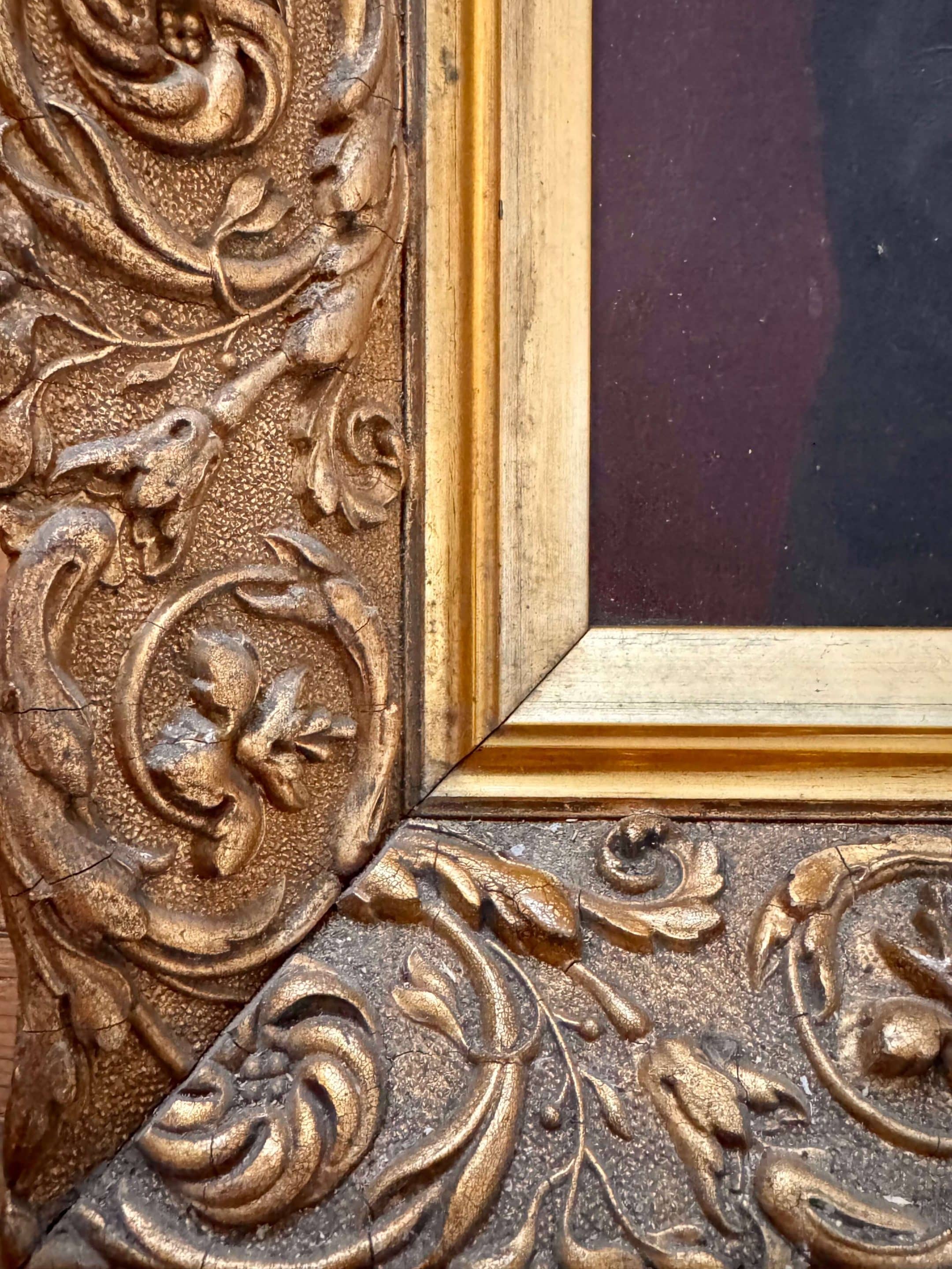 Portrait d'une femme, huile sur toile début XXème