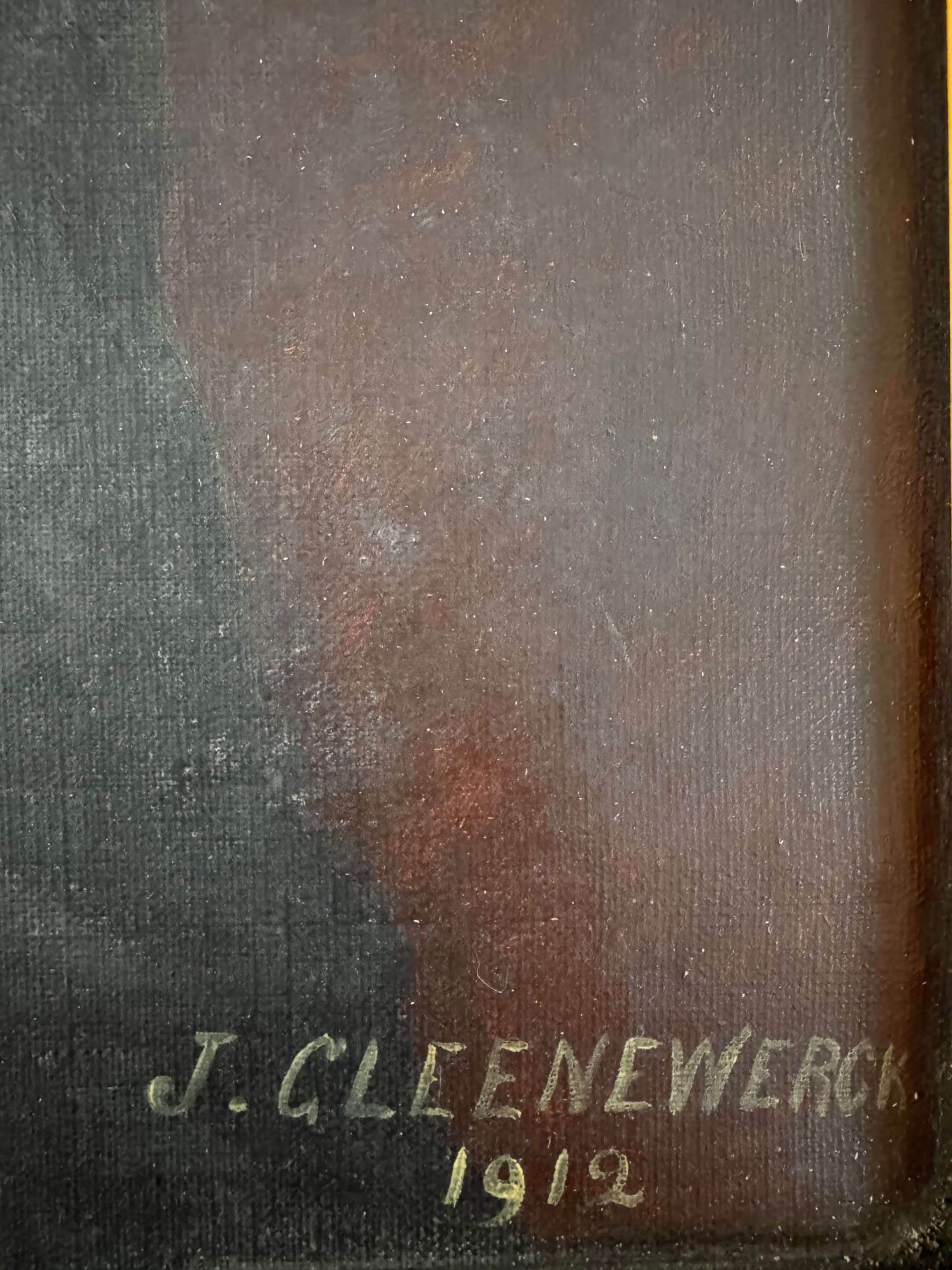 Portrait d'une femme, huile sur toile début XXème