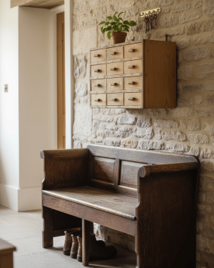 Petit meuble mural à tiroirs