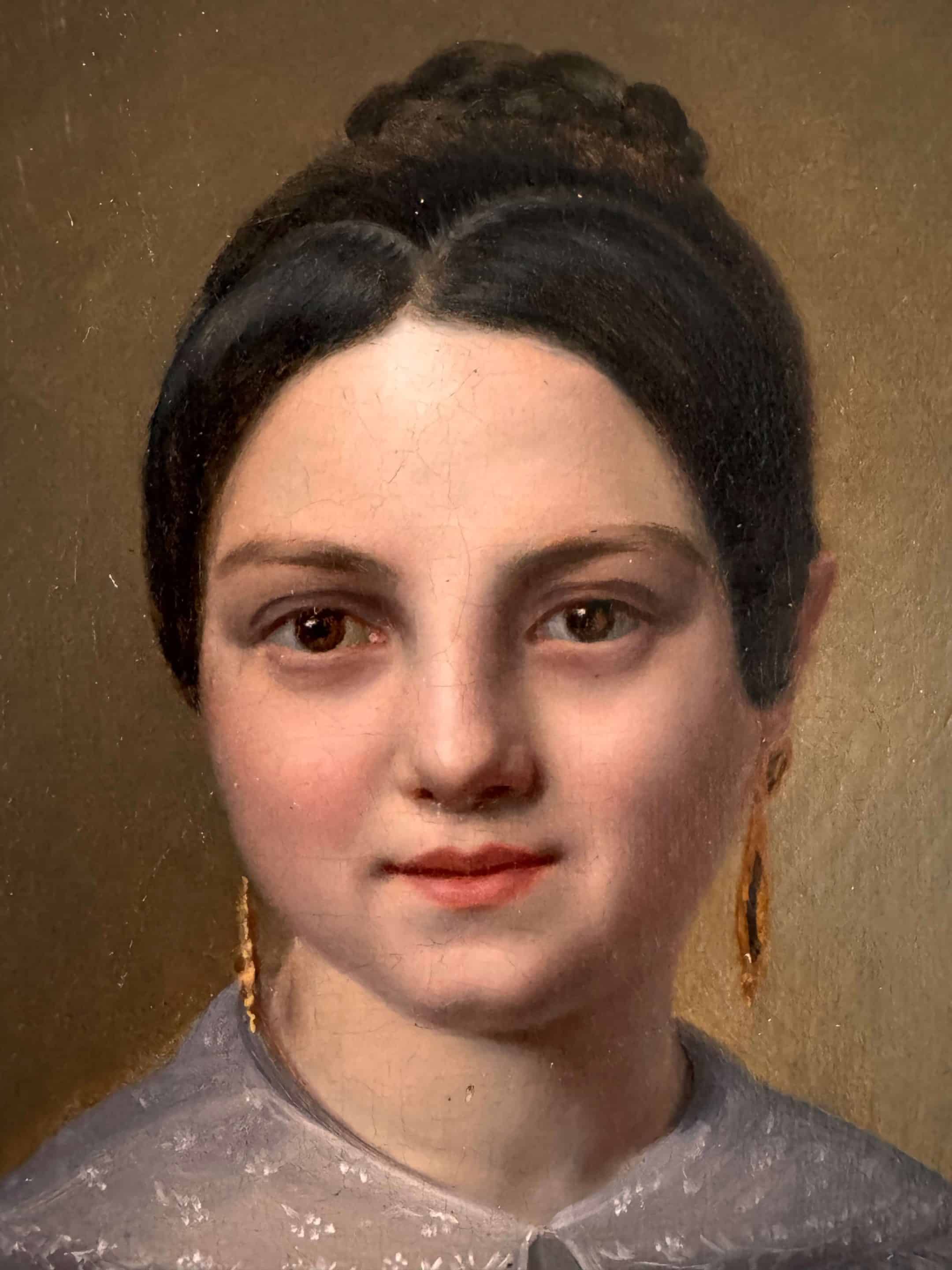 Tableau portrait XIXème époque Charles X