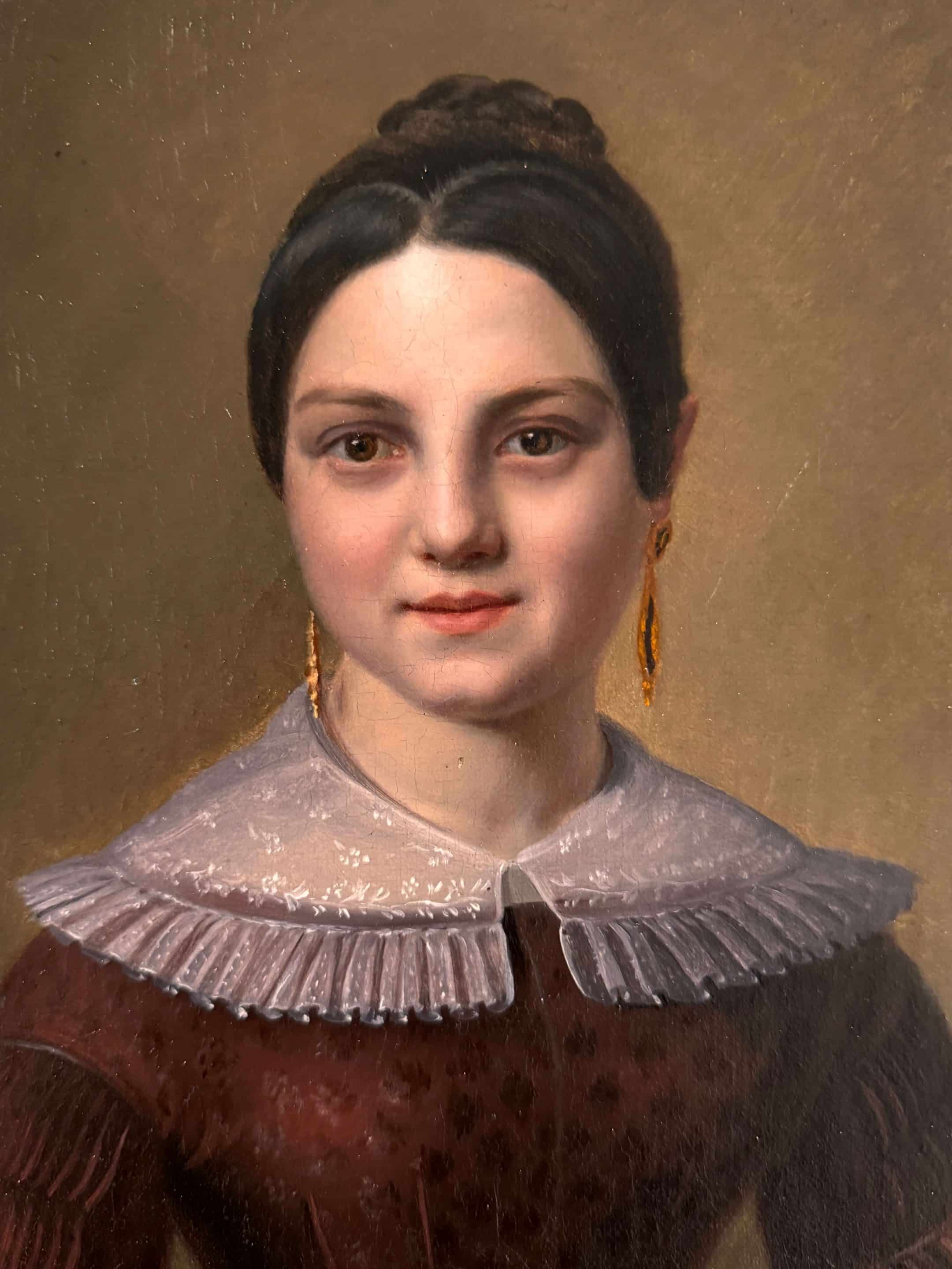 Tableau portrait XIXème époque Charles X