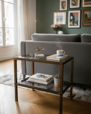 Table basse Pierre Vandel Paris, circa 1970