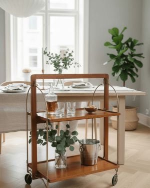 Desserte roulante Bocado par M.F. Mondineu