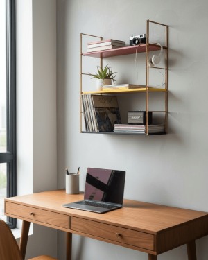 Etagère string en métal, années 60