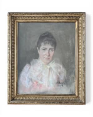 Portrait au pastel du XIXème siècle
