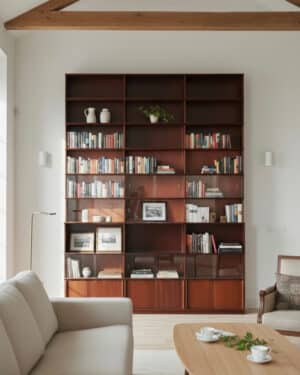 Bibliothèque vintage, meubles Oscar 1960