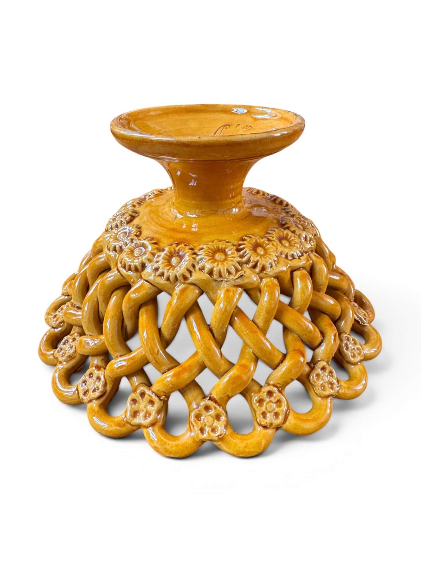Corbeille tressée sur pied, Maison Pichon Uzès