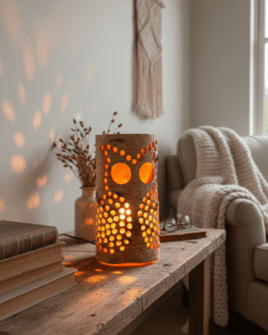 Lampe vintage en forme de hibou