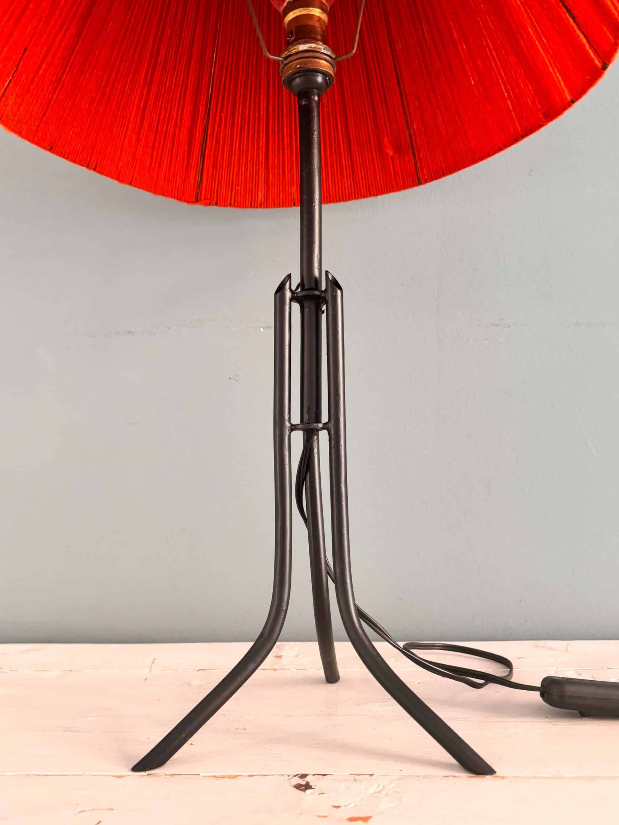 Lampe à piètement tripode, années 50