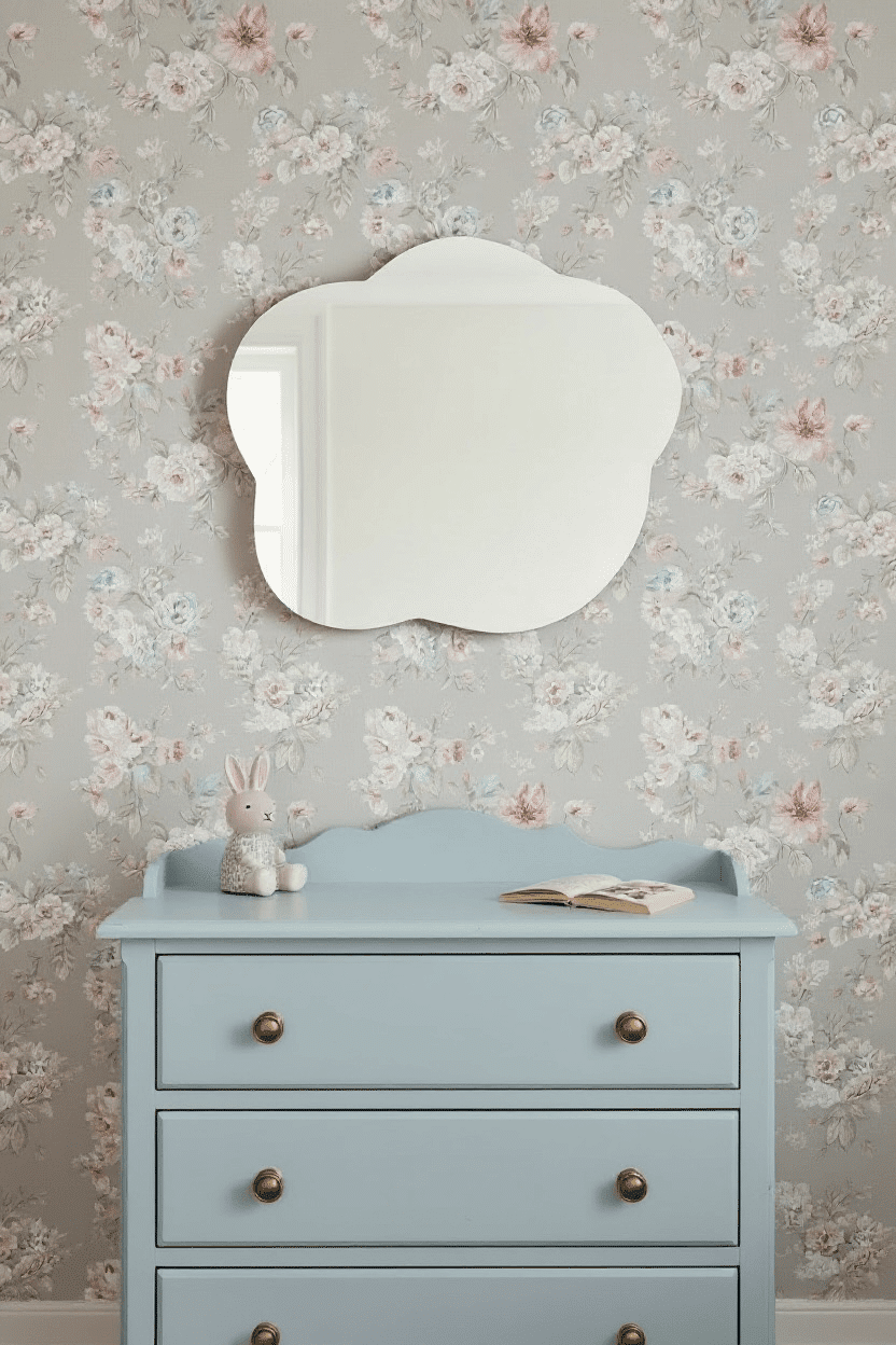 Miroir nuage 70's, création Mathias Paris Design