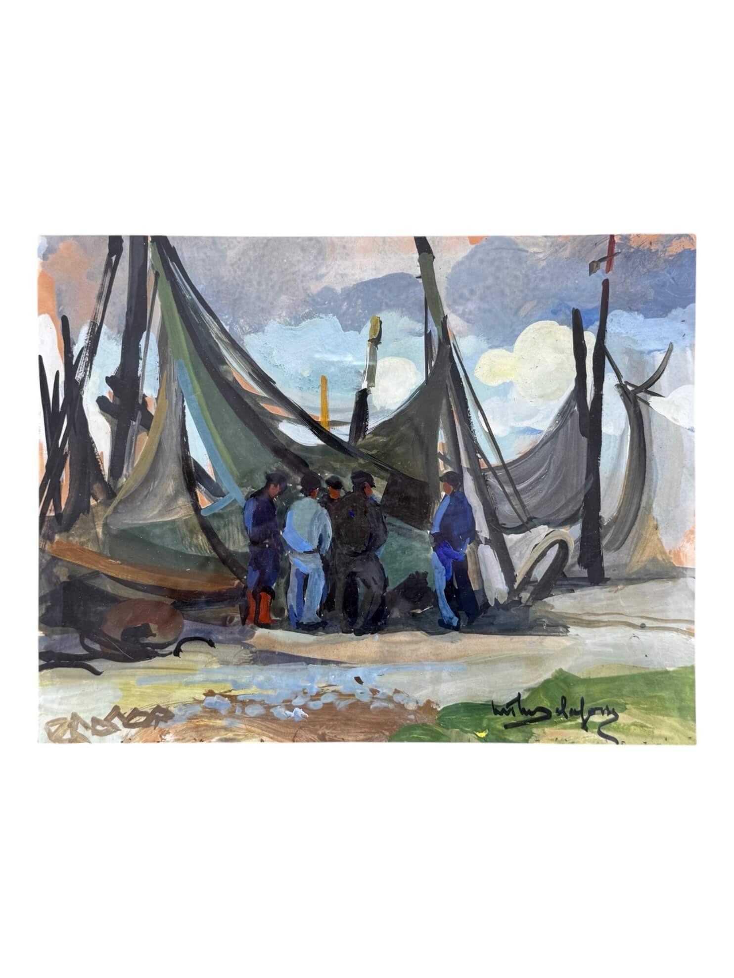Marie-Thérèse Delafosse, peinture à la gouache