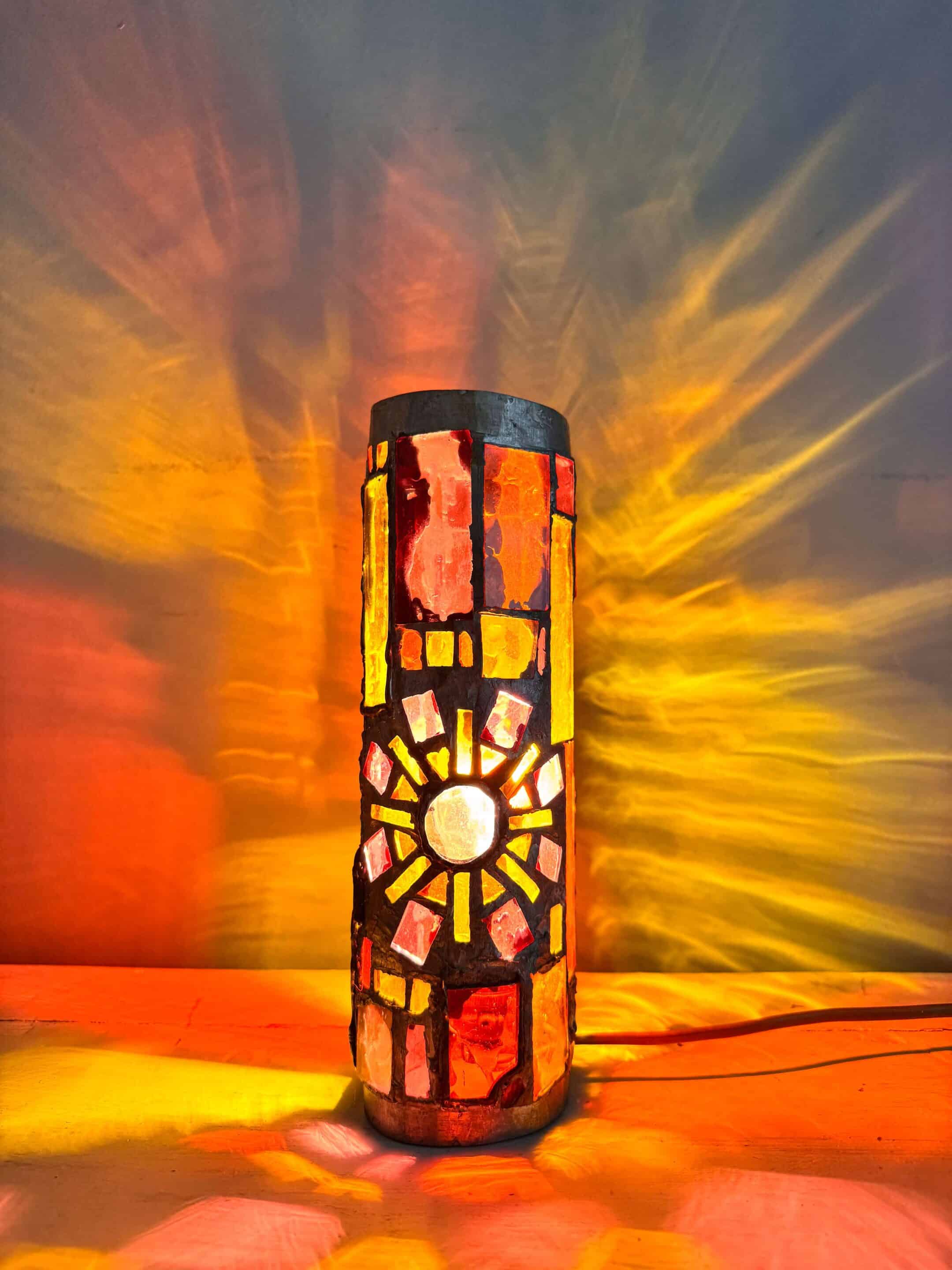 Lampe vitrail Merot