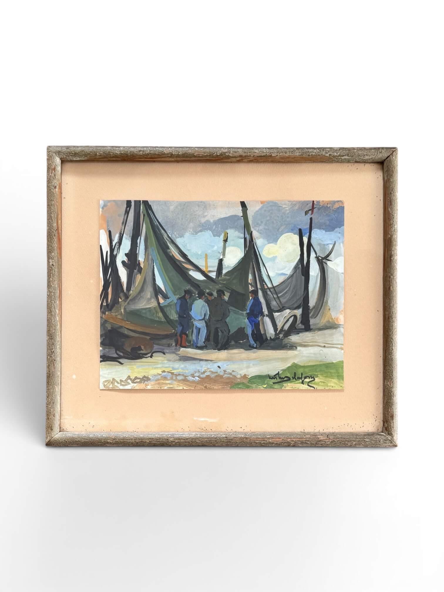 Marie-Thérèse Delafosse, peinture à la gouache