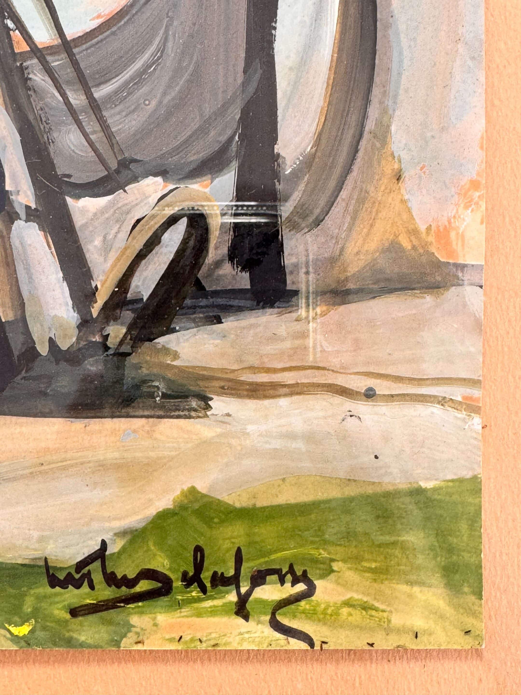 Marie-Thérèse Delafosse, peinture à la gouache