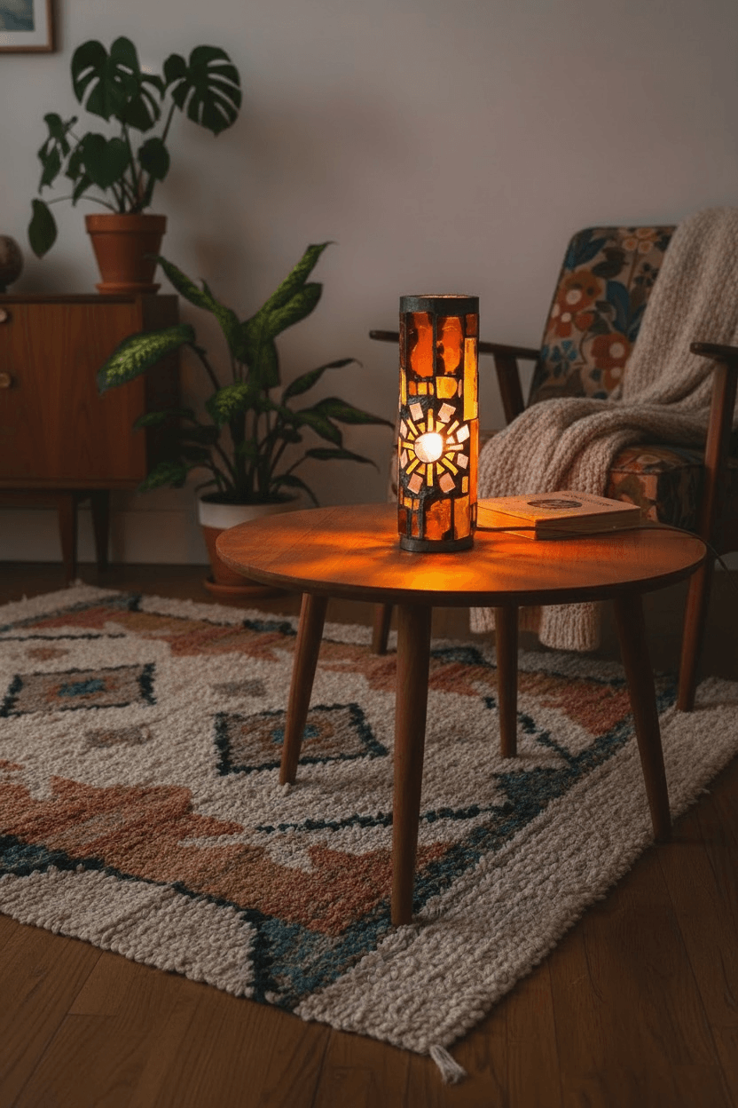 Lampe vitrail Merot