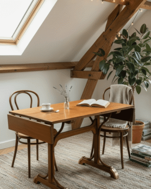 Thonet, table de bistrot à abattants