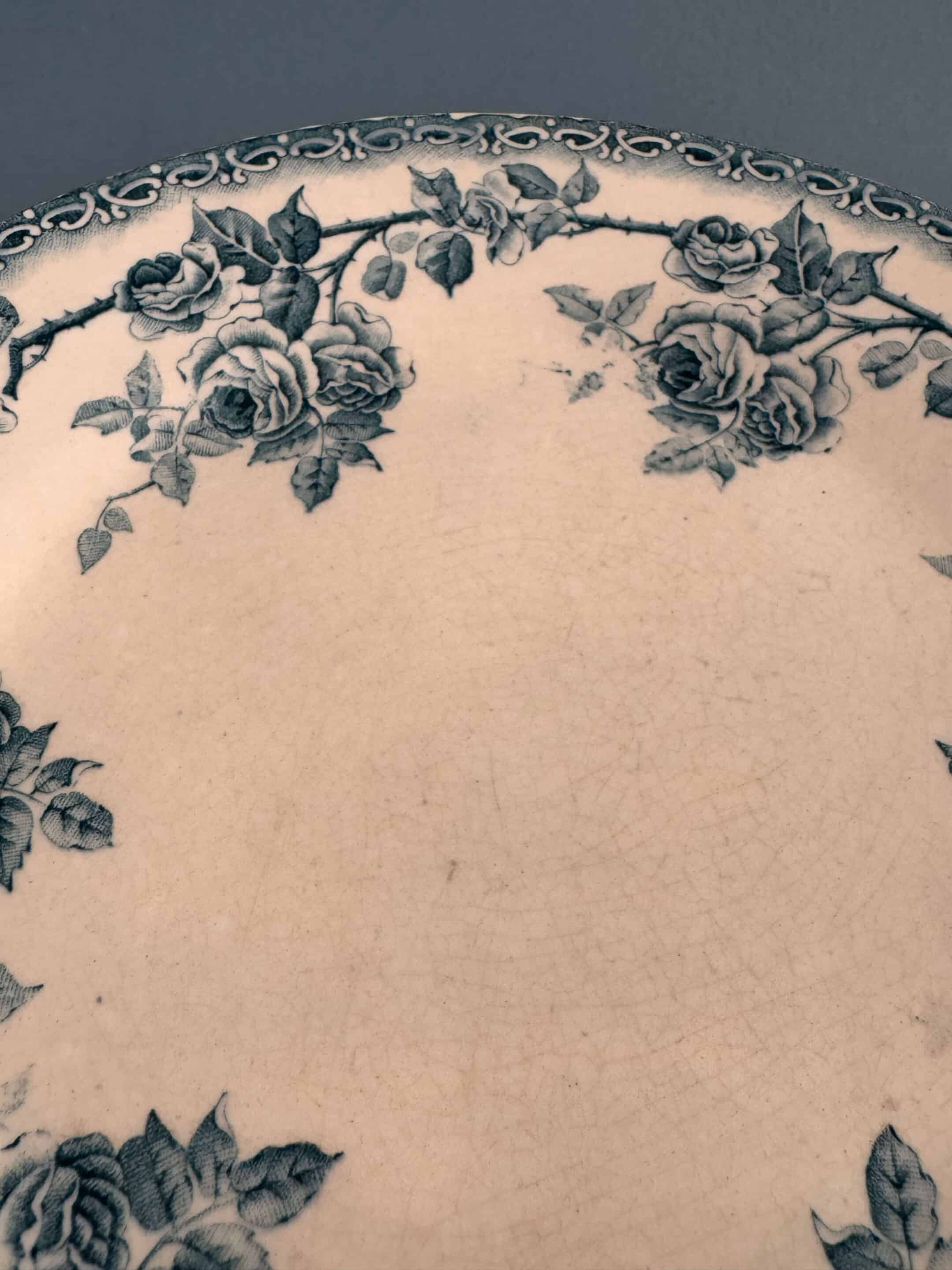 5 assiettes à dessert Terre de Fer Choisy-le-Roi