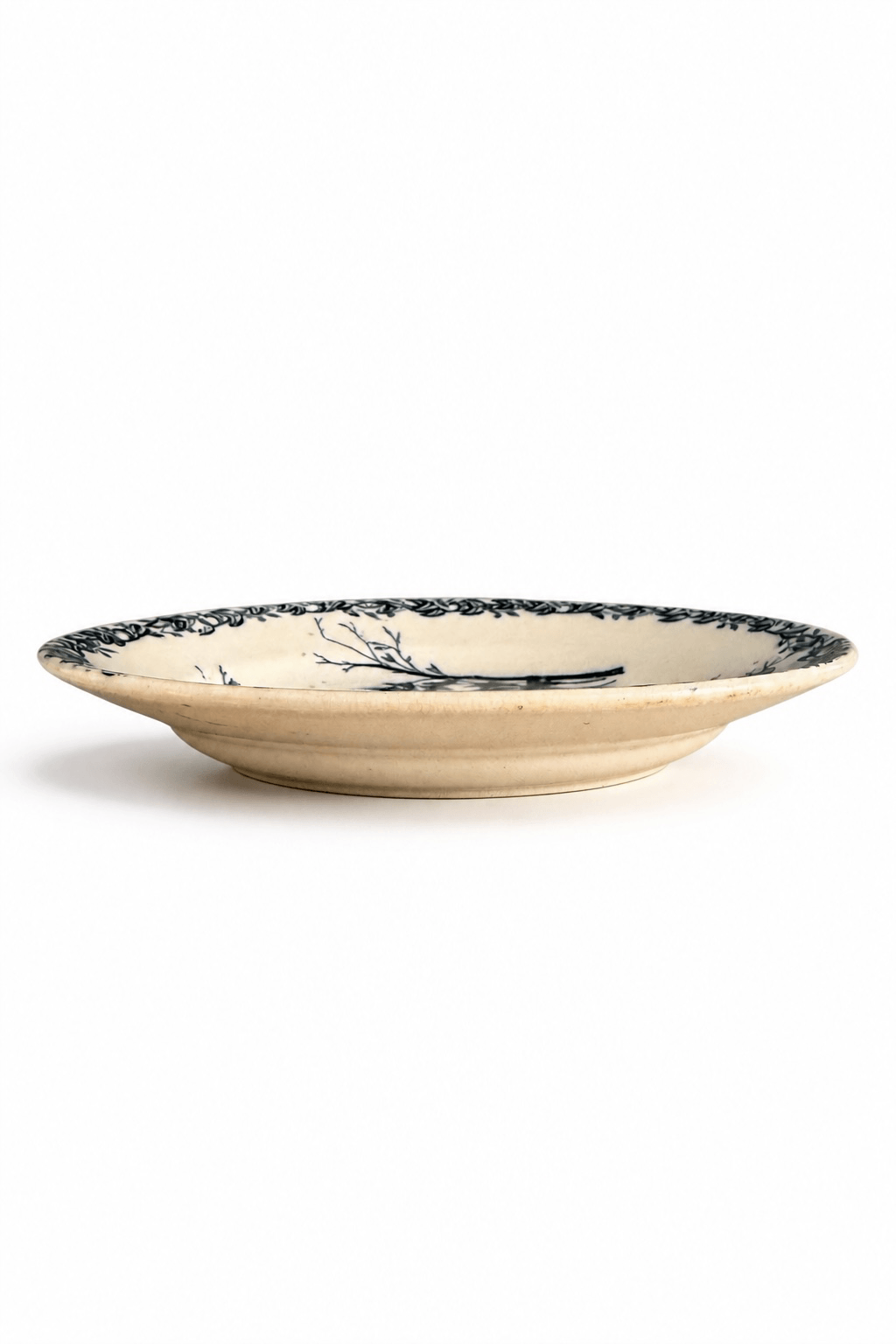 15 assiettes Terre de Fer Digoin, modèle "Favori"