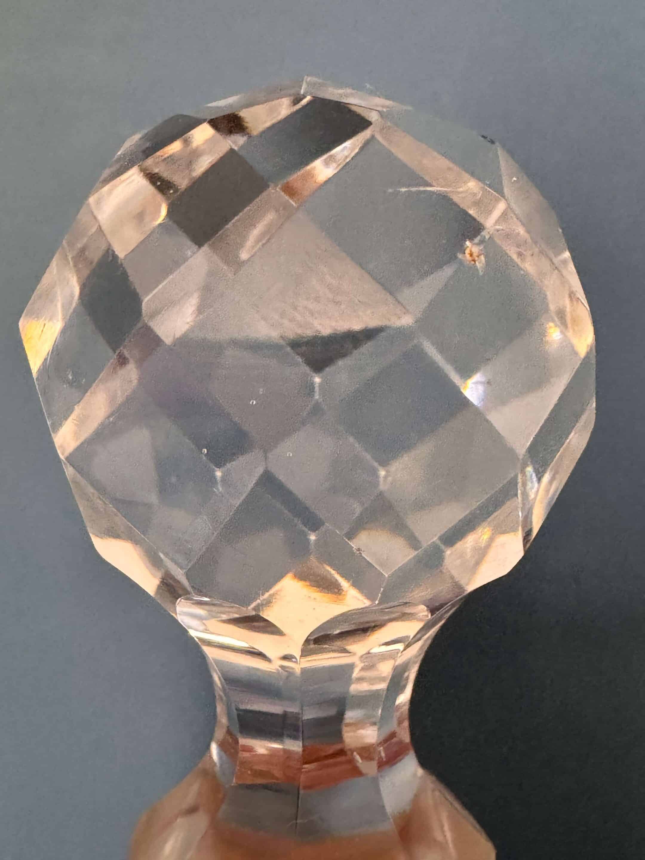 2 flacons "moulure russe", cristal Baccarat 1900