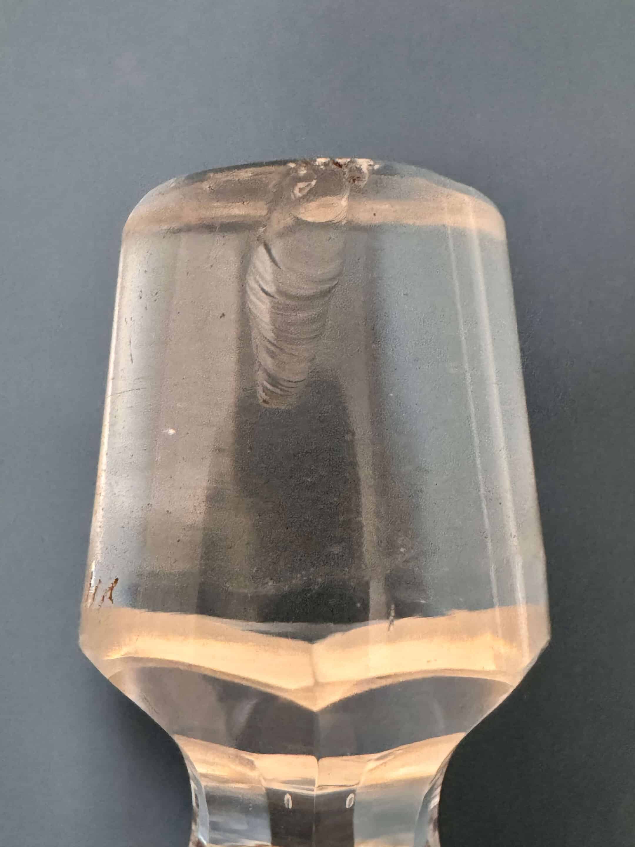 2 flacons "moulure russe", cristal Baccarat 1900