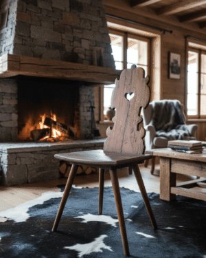Chaise escabelle des régions alpines