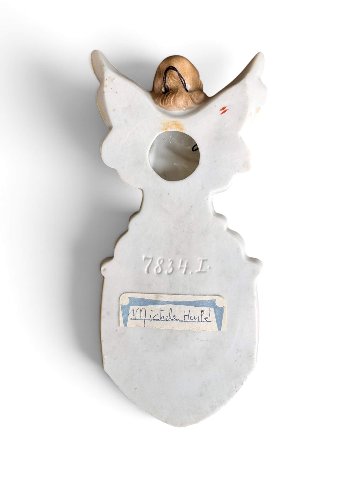 Ancien bénitier en porcelaine