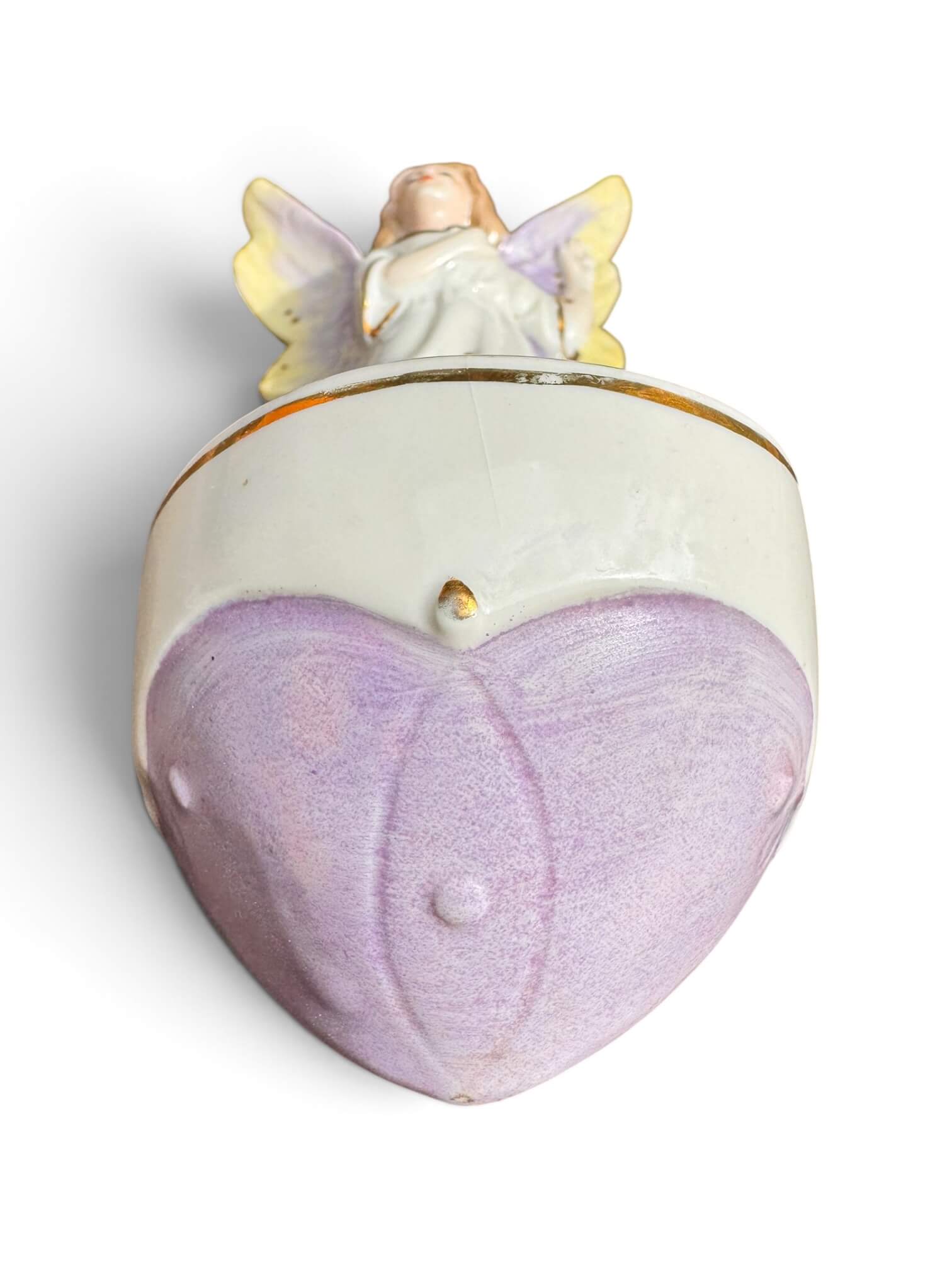 Ancien bénitier en porcelaine