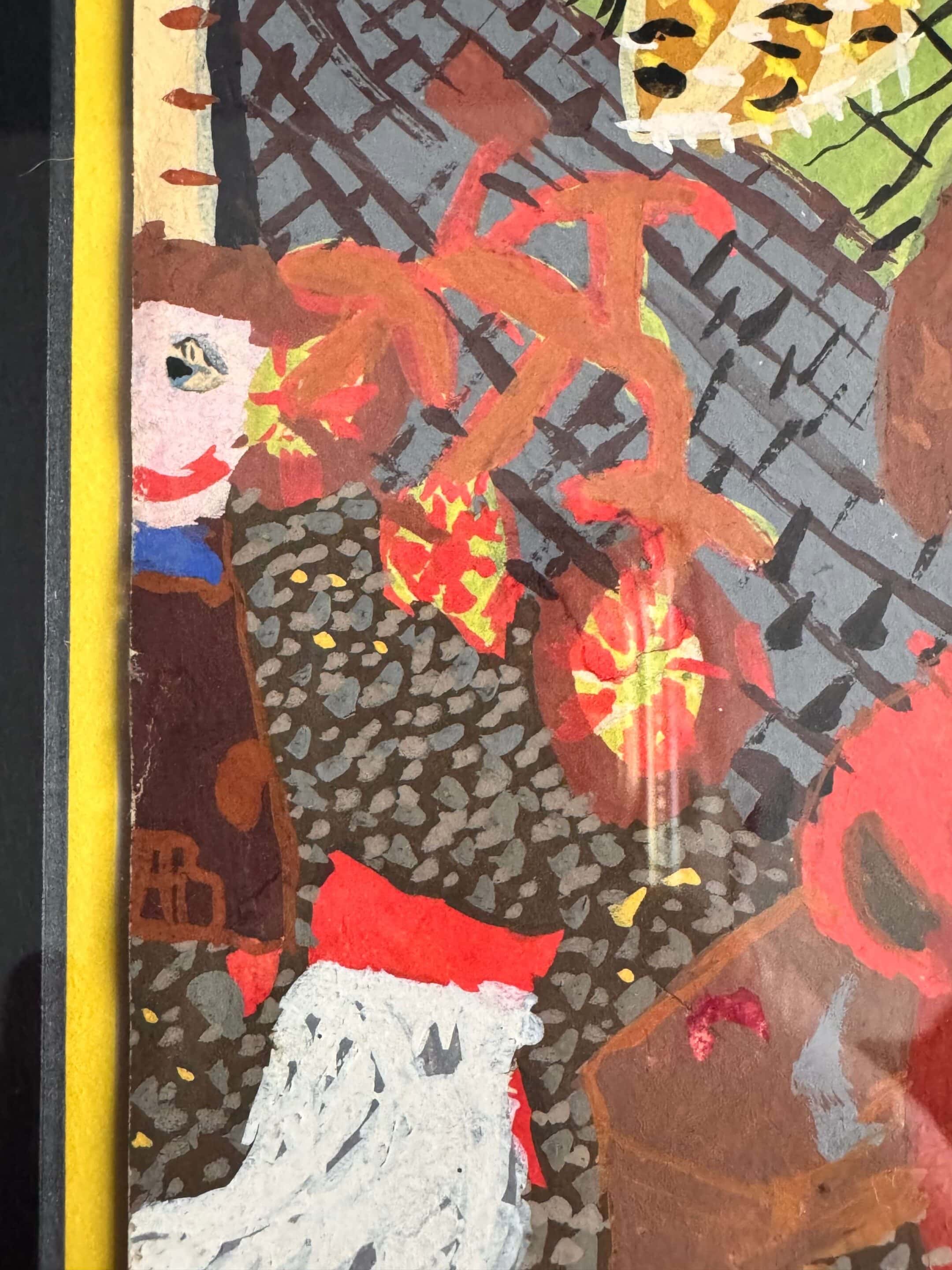 Dessin à la gouache, XXème siècle