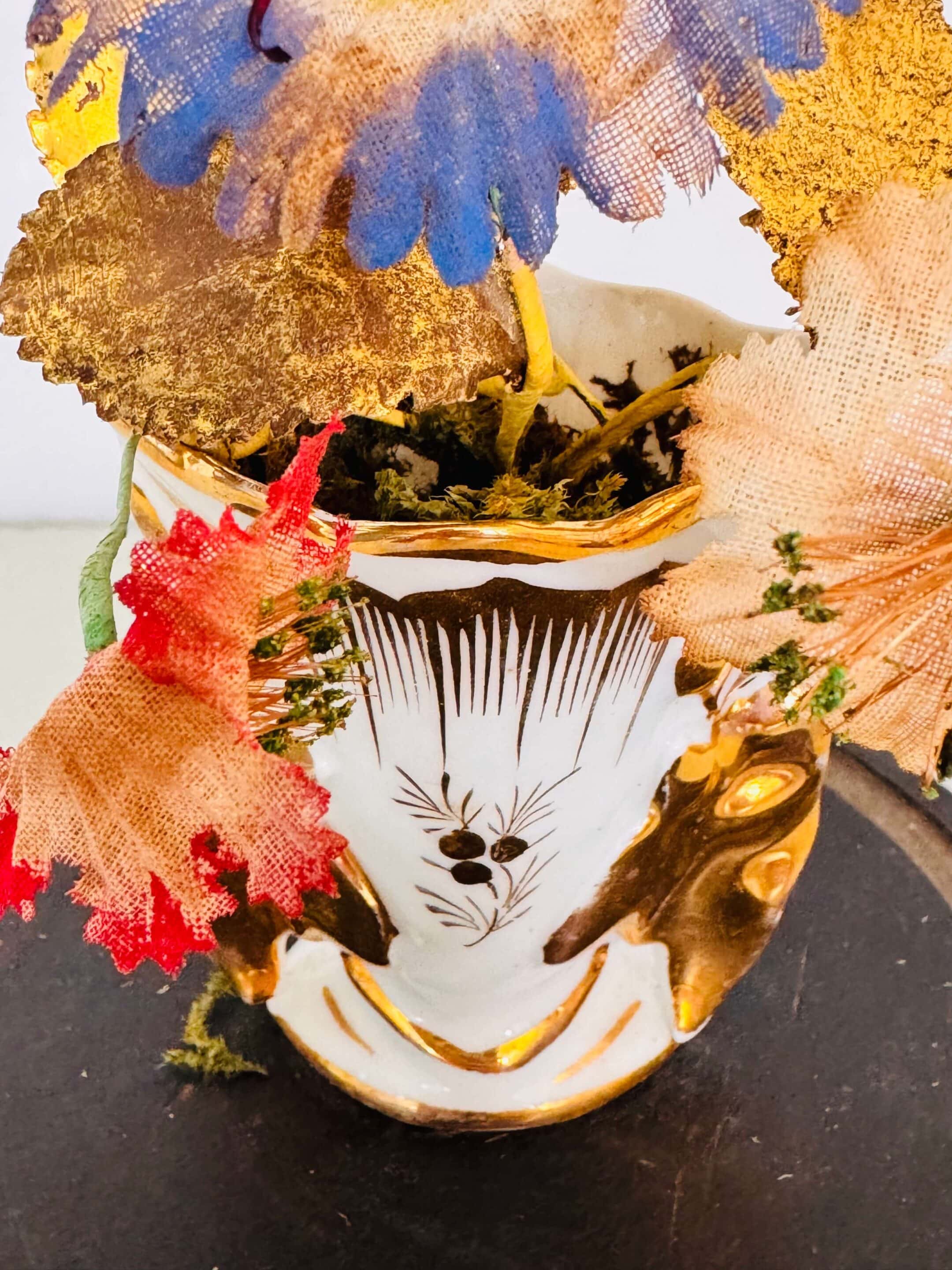 Vase de mariée sous globe XIXème
