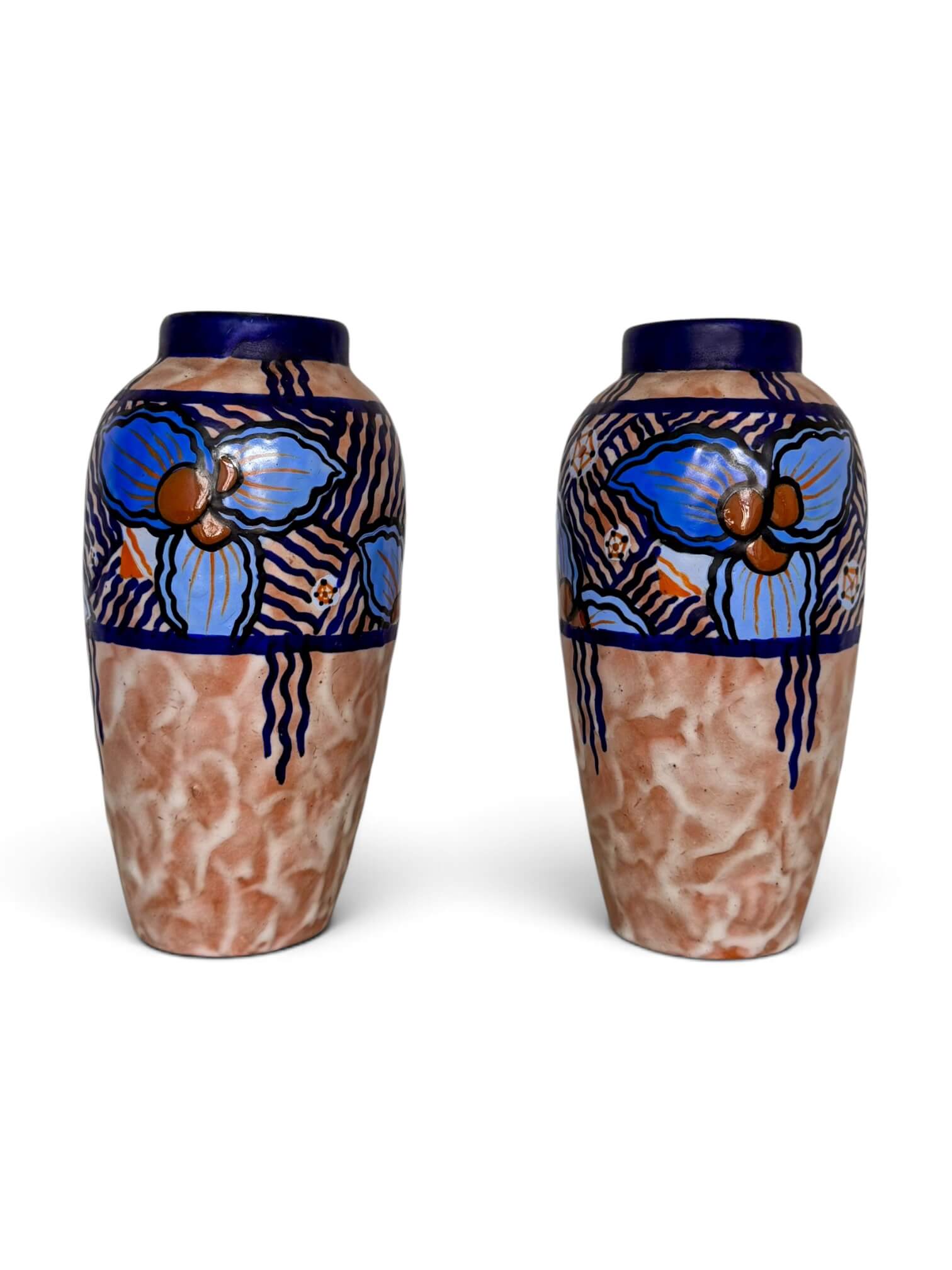Louis Dage, 2 vases Art Deco 1929