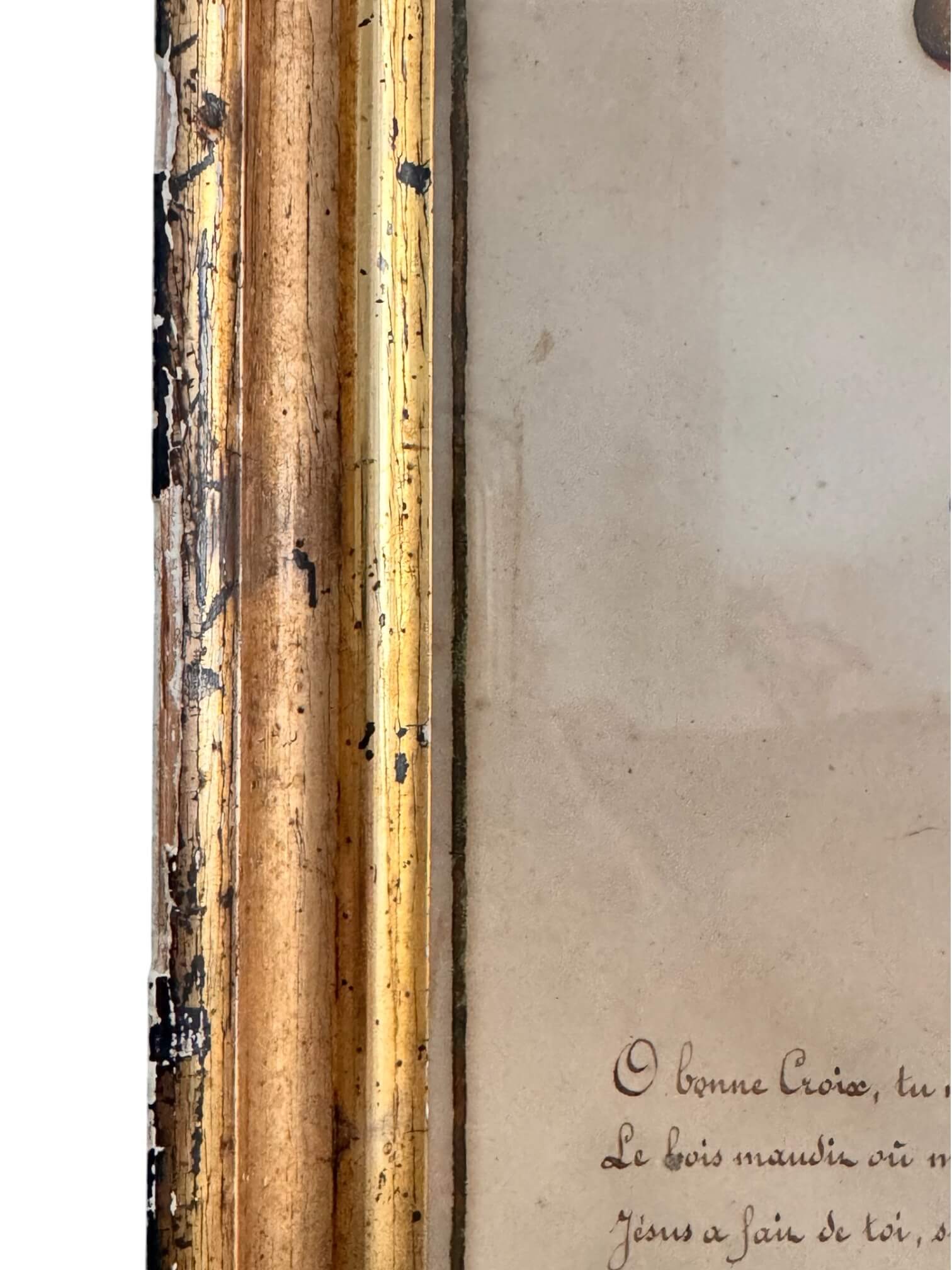 Peinture croix fleurie à l'aquarelle