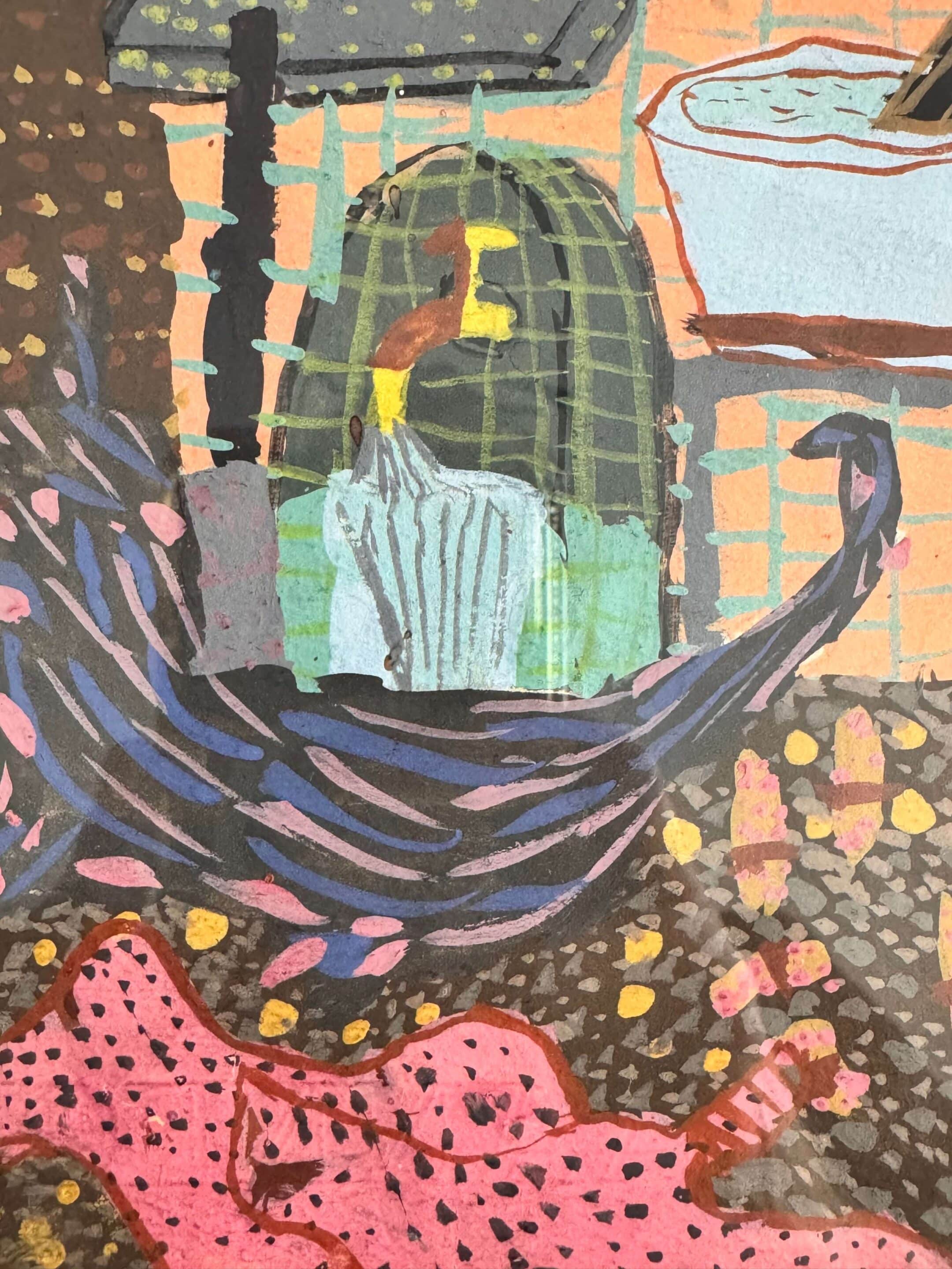 Dessin à la gouache, XXème siècle