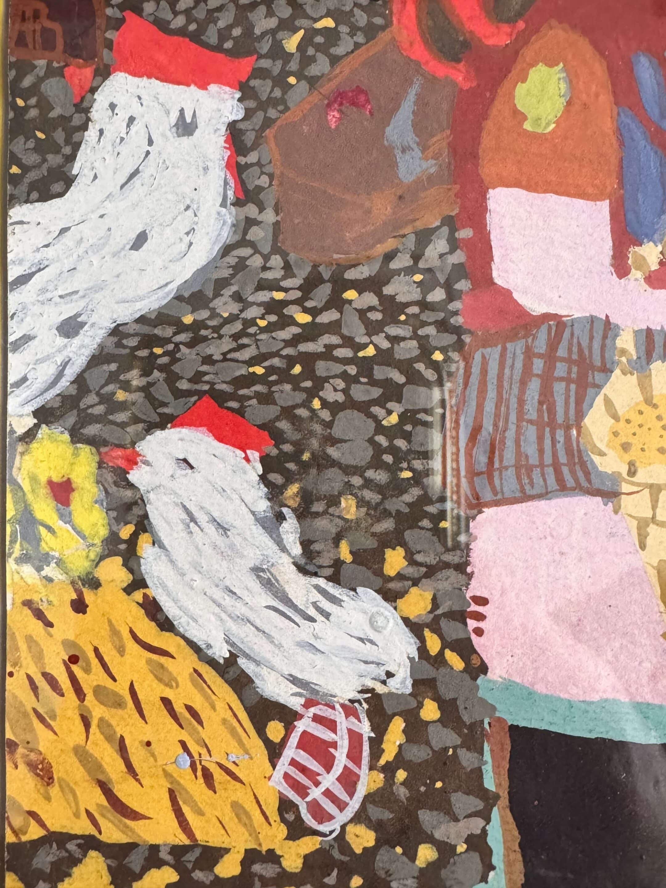 Dessin à la gouache, XXème siècle